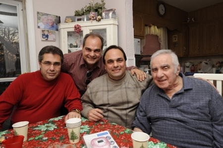 With Dad and Brothers