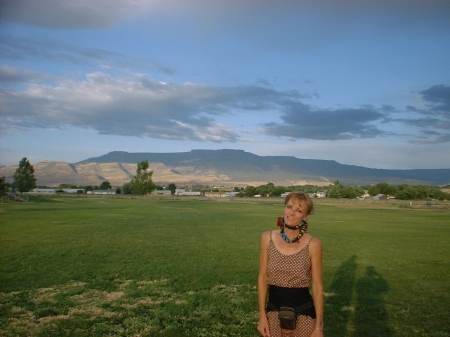 Me with View from my place of The Grand Mesa!