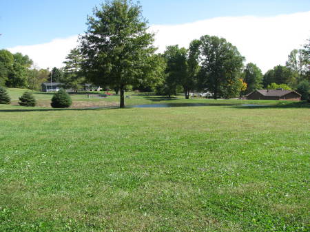 Front yard and the little pond.