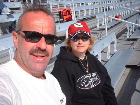 rick and maura at louden nascar 05