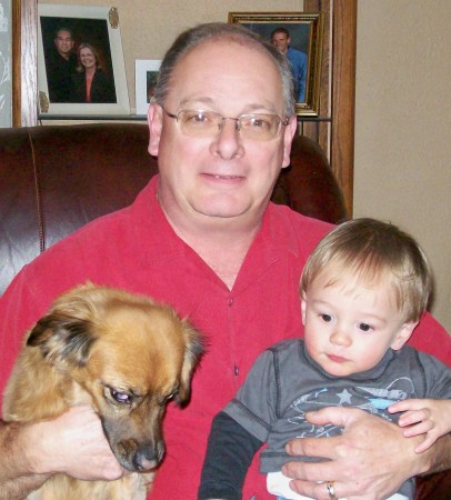 my grandson gage & his dog logan