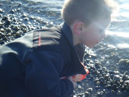 Oliver checking out the water...