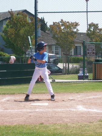 Zach, 8, San Carlos Little League Baseball