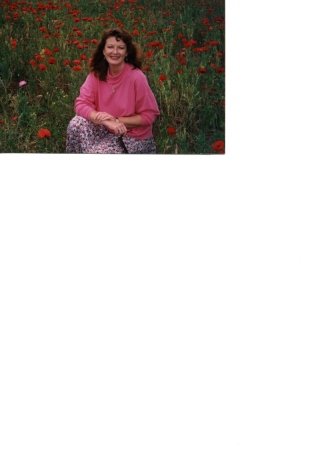 Connie among the wildflowers