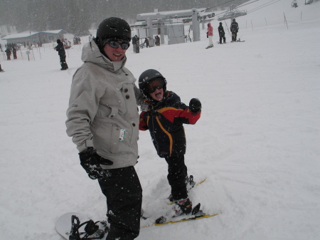 Andrew and Mikie Sunrise Ski Jan 2009