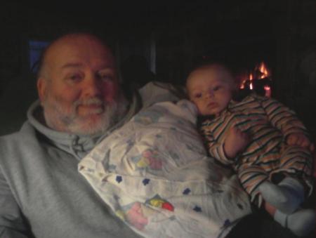 Grandpa Ron and Logan
