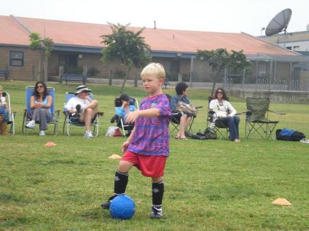 Shane ?soccer? (too young for football)!