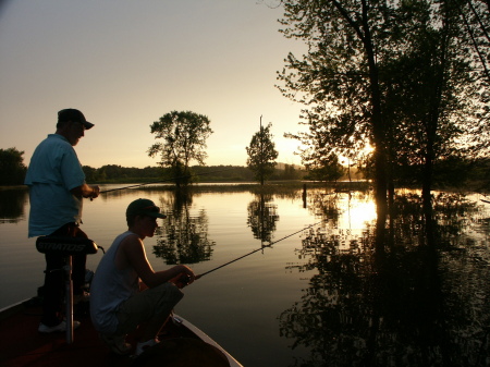 Dad & Thomas Fishing