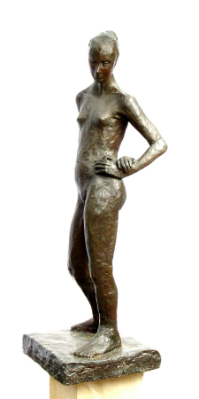 Standing Nude, Bronze 28" high