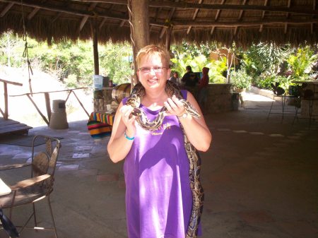 me and a snake in Mexico!