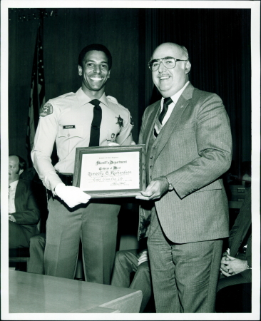Me & the late LA County Sheriff Sherman Block