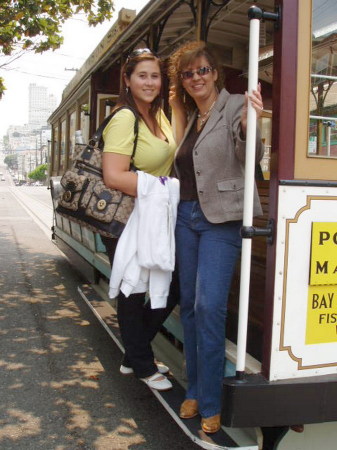 Bobbi and I in Frisco on the Cable Car