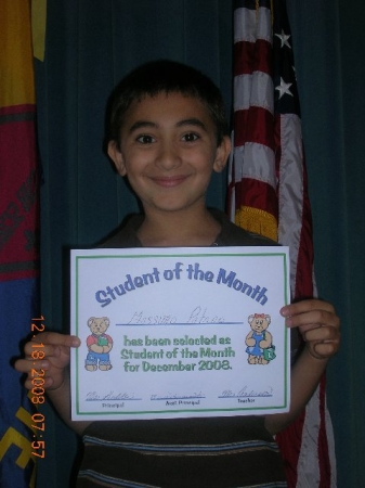 Student of the Month....4 years running!