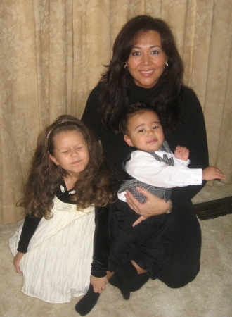 My beautiful lady and the kids