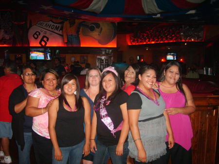 Melissa Bachlorette Party at Cadillac Ranch...
