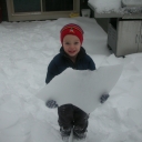 Kyle (3) enjoying the "Big Snow of '08"