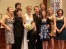 our wedding day with all 8 kids