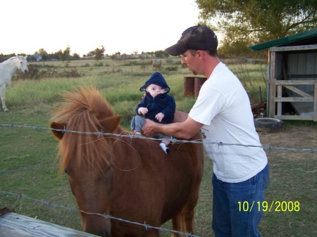 Wylie's first horse ride