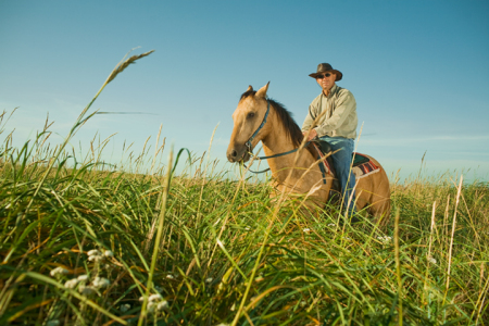 Bill on his favorite horse