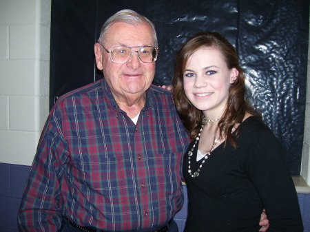 Harold w/granddaughter Ariana Larsen