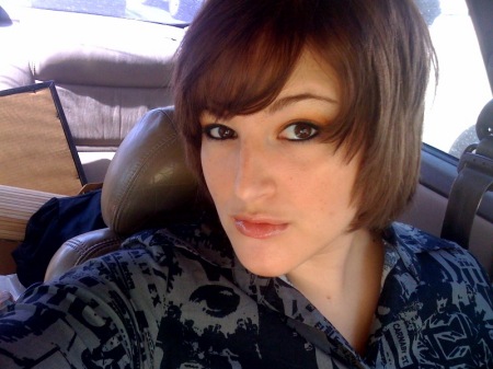 Arielle with brown hair, March 2009