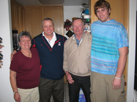 Shane, my Dad, Coach Hammer and my Mom