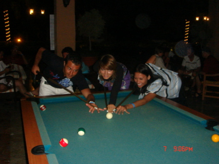 A friendly game of pool in mexico
