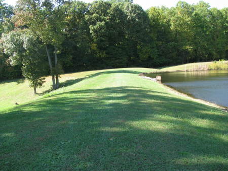 Looking across the dam.