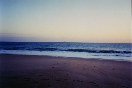 Dusk on the beach