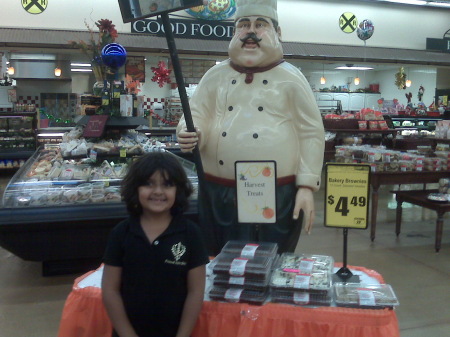 daughter Jasmine at Bakery Section