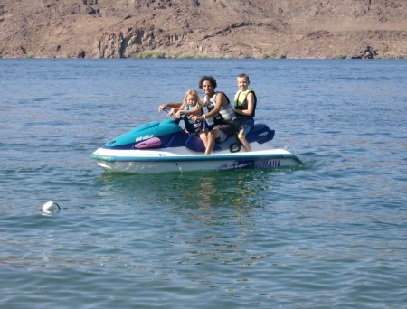 Katie, Zach, and Edge on the Lake