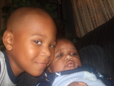 My youngest son & my grandson