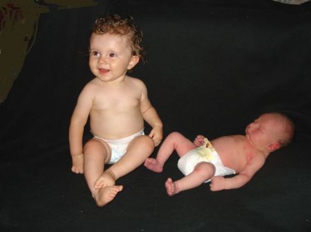 Olivia and baby brother Kyle (Aug. 2008)