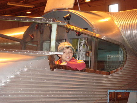 Andrew in the Cockpit