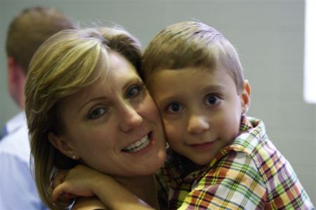 My wife  Meredith and son Aiden.