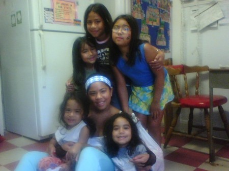 My daughters and their cousins, 2006