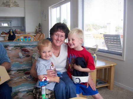 My Mom with her two Great Grandsons