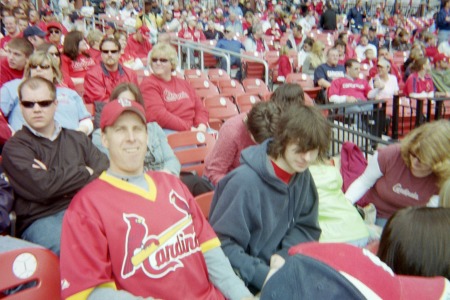 At the Cardinals game in 2008