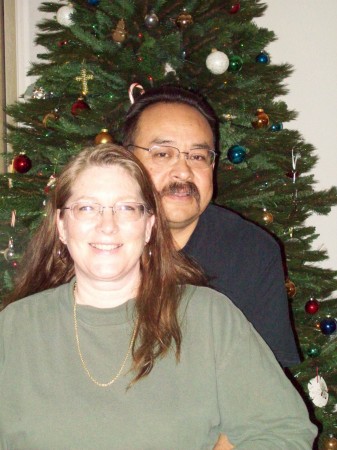 Nancy with husband, Bill_Christmas 2008