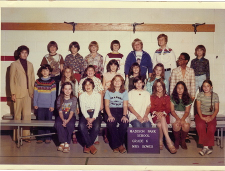 Mrs. Bowes &nbsp; 6th Grade &nbsp; 1977