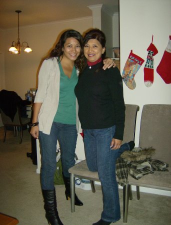 2nd daughter, Teresa and I at christmas 2008