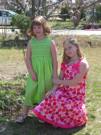 My girls- Easter 2008