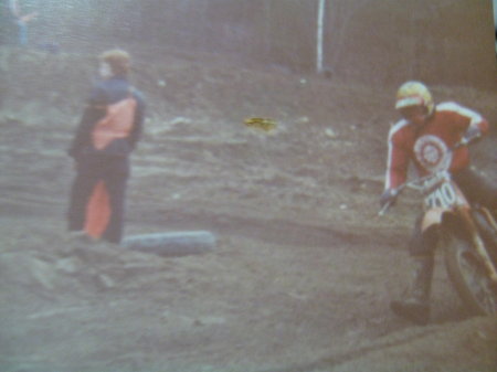 me,racing at Middleboro,Ma.1979