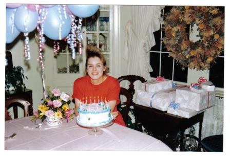 My Senior year 18 years old birthday 1990...