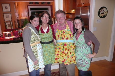 In the kitchen on Christmas Day