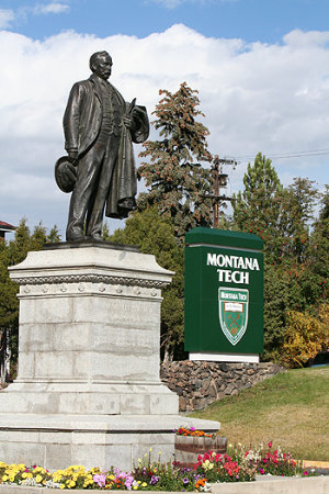 Marcus Daly Statue at MT Tech