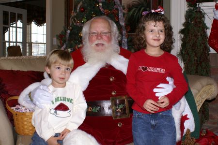 Santa and the kids 2008