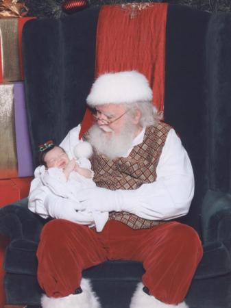 Hannah and Santa