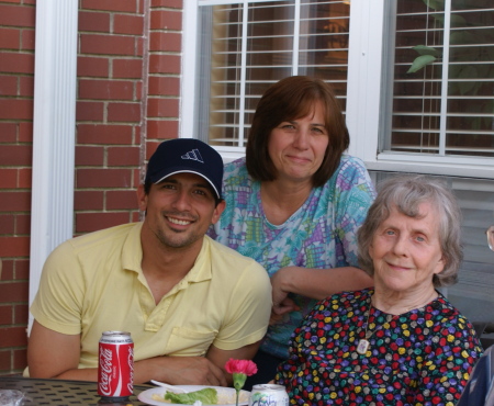 My son Danny, me, and Mom