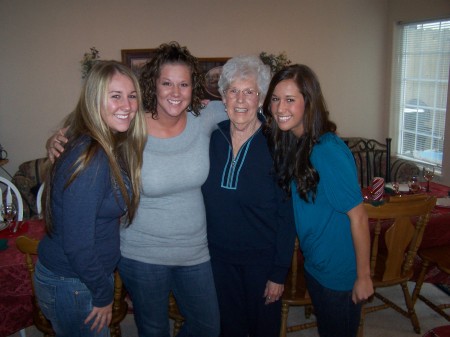 The girls & Mom (still goin' strong at 82)